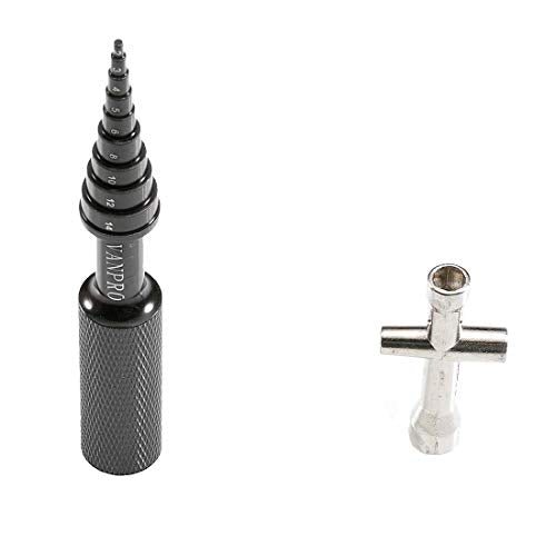 RC Bearing Removal Tool Cross Wrench 2MM-14MM for RC Car Skateboard(Black) | Ball Bearing Driver Install Remove Tool Mini Cross Tool Aluminum Alloy, Aesthetically Pleasing and Compatible - color: Black
