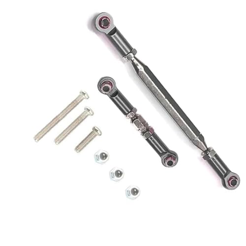 RC Car Rod Linkage Compatible with MN D90 D99 for MN-90 FJ-45 1/12 RC Car Crawler Metal Adjustable Steering Linkage Servo Link Pull Rod Turnbuckle