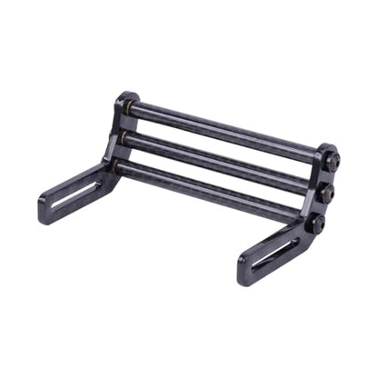 LCG Bumper Carbon Fiber Front Bumper Optimum Approach Angle for 1/10 RC Crawler SCX10 TRX4 Dodge Power Wagon Cab Cliffhanger (Black) - color: Black