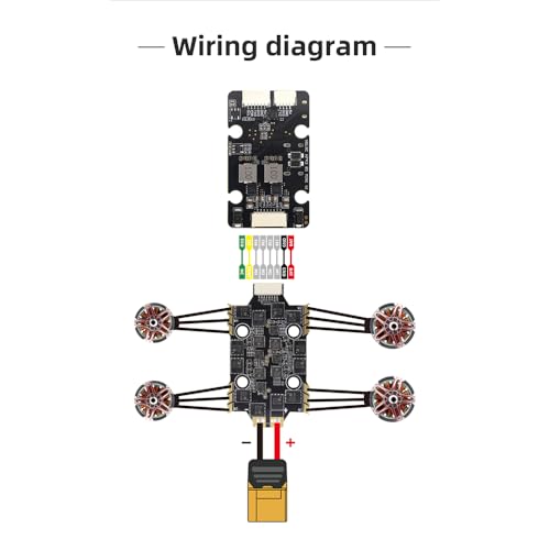 HGLRC 60A 4IN1 6S BLS 2-6S MINI M3 ESC, Supports DShot600/300 Digital Protocols for FPV Racing Drone Freestyle