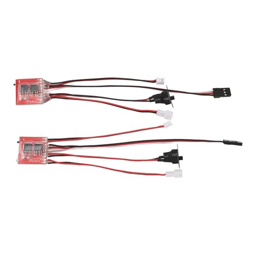 Brushed Electric Speed Controller, 30A RC Brushed ESC for DIY Mini RC Car or Boat w Brake, Two Way RC Brushed Motor Speed Controller for SCX24 1/24, K969 1/24