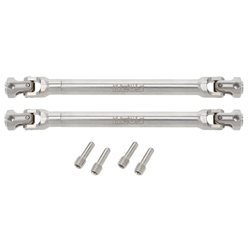 MEUS RACING 2pcs Universal Driveshaft for SCX10 SCX10 II Wraith TRX4 1/10 RC Crawler Upgrades Parts, 121-183mm - size: 121-183mm