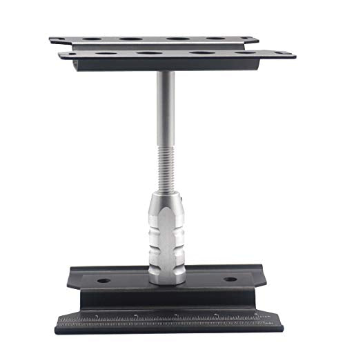 RC Aluminum Alloy Work Stand Repair Workstation 360 Degree Rotation Lift Compatible with Traxxas Axial SCX10 HSP HPI 1/8 1/10 1/12 Scale RC Truck Buggy Drift Car