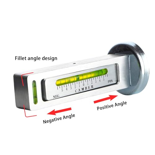 Universal Magnetic Gauge Tool for Automotive Repair - Adjustable Camber Castor Strut Wheel Alignment Tool for Car, Truck, RV, and Tire Repair