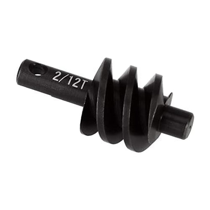 INJORA Overdrive Differential Axle Steel Gears 2/12T Steel Worm Gears Upgrade Parts for AX24 SCX24 C10 JLU Gladiator Bronco Deadbolt Axial 1/24 RC Crawler Car - size: 12T