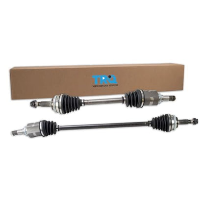 TRQ Front 2 Piece CV Axle Shaft Assembly Set | For 09-18 Toyota Corolla 09-13 Toyota Matrix 09-10 Vibe Driver & Passenger Side - style: CSA64165