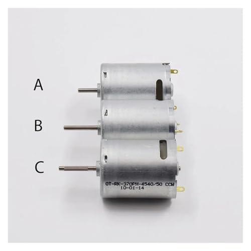 Mini 24mm RK-370 Carbon Brush Motor DC 5V 6V 7.4V High Speed Large Torque Small 370 Engine(C Knurling Shaft) - size: C Knurling Shaft