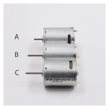 Mini 24mm RK-370 Carbon Brush Motor DC 5V 6V 7.4V High Speed Large Torque Small 370 Engine(C Knurling Shaft) - size: C Knurling Shaft