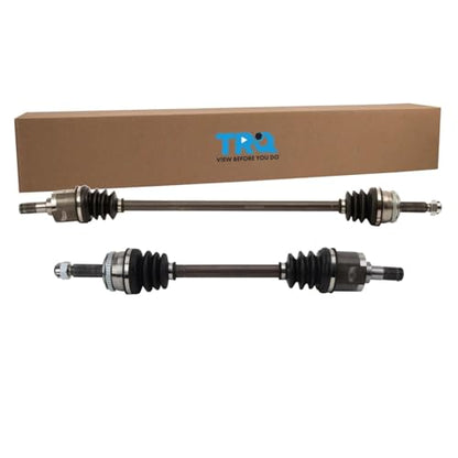 TRQ Front Driver and Passenger Side CV Axle Assembly Set 2 Piece Compatible with 2006-2011 Hyundai Accent Manual Transmission 2006-2011 Kia Rio Manual Transmission Rio5 - style: CSA50036