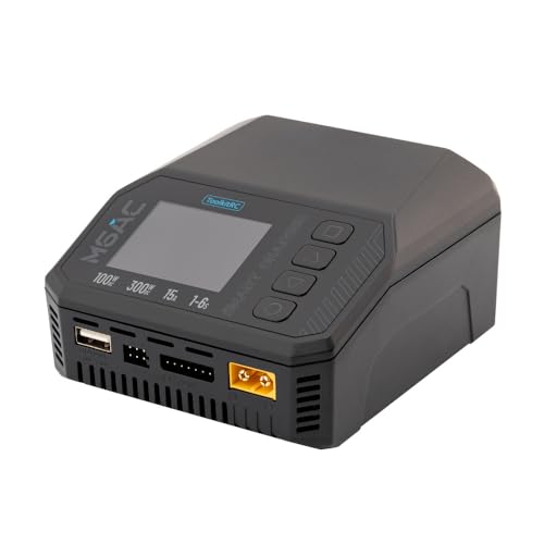 Toolkitrc M6AC DC 300W 15A Multi-Function Battery Charger IPS 2.0 Inch LCD Screen Balance Charger Discharger for 1-6S Lipo LiHV Life 1-16S NiMH Battery