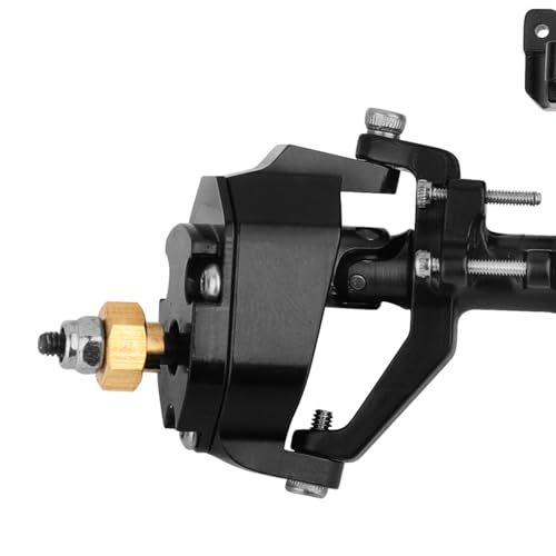 SCX24 Diamond Shape Portal Axle for 1/24 Axial SCX24 C10 90081 AXI00002 AX24 Ford Bronco AXI00005 RC Crawler Metal Upgrade (Black) - color: Black