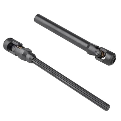 2pcs Hobbyfire 1/10 RC Crawler Drive Shafts Steel Universal Joint Driveshaft Heavy Duty for Axial SCX10 II III TRX4 Redcat Gen8 Gen7 Element Upgrades Parts(129-198mm) - style: 129-198mm