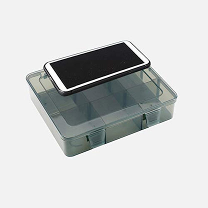 Vidifor 9 Grids Art Craft Supply Organizer Storage Containers, Compartment Storage Box with Removable Dividers for Jewelry, Beads, Buttons, Small Parts - size: 9 Grids 1 Pack