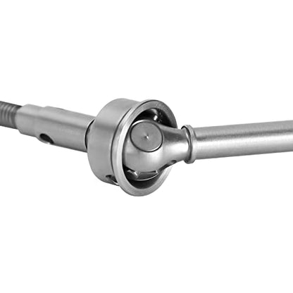 INJORA +2mm Extended Thread Dogbone CVD Axle Shafts for 1/18 TRX4M Axles - size: Front&Rear