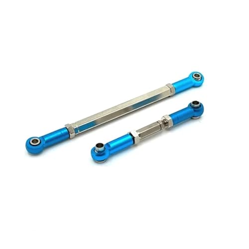RC Models Components for Mn78 for Mn82 for Mn168 1/12 Metal Steering Rod Link Tie RC Car Upgrades Parts Modified Replacement Accessories - color: Blue