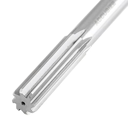 Accusize Industrial Tools 16.0 mm H.S.S. M2 Straight Shank Straight Flute Chucking Reamers, Right Hand, 14.4 mm Shank Dia, 8 Flute, 9'' Oal, 0400-5160 - size: 16.0 mm