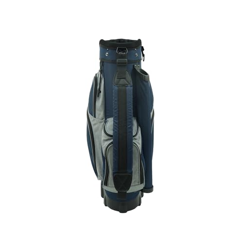 RJ Sports Spinner X Transport Wheeled Golf Cart Bag - color: Navy/Heather Grey