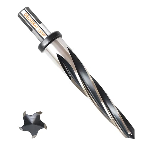13/16" Reamer Drill Bit for Metal, M2 HSS Taper Reamer for Steel, Alloy, Wood, Plastic to Align, Enlarge Holes – 5-Spiral Flutes,1/2" Non-Slip Shank, 21mm Car Reamer, Bridge Construction Reamer. - size: 13/16"