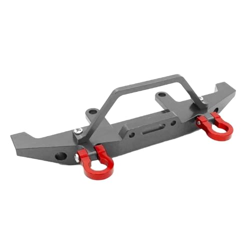 Full Metal Front Bumper Anti-Collision Upgrade for WPL C14 C24 C24-1, 1/16 RC Truck Crawler, CNC Aluminum Protection Parts, Professional Hobbyist Modification Accessories (Titanium) - color: Titanium