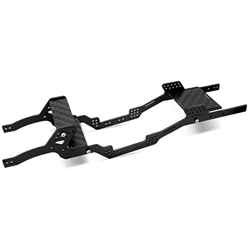 OGRC SCX24 LCG Chassis Carbon Fiber Frame 8°Angled Chassis | SCX24 Carbon Fiber LCG Chassis for SCX24 Deadbolt JLU C10 Bronco 1/24 RC Crawler