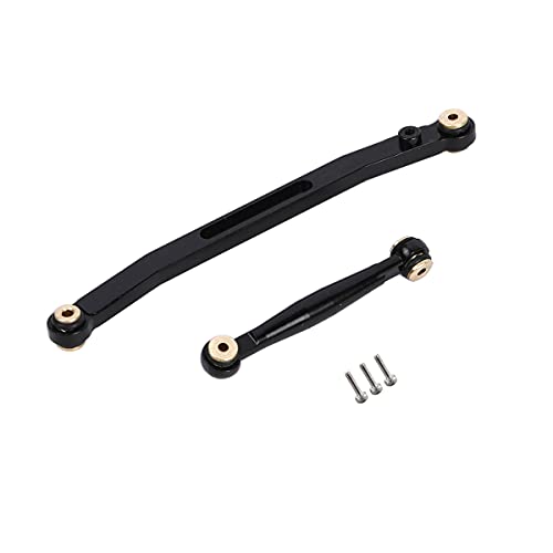 Aluminum Steering Linkage Steering Link for 1/24 Axial SCX24 RC Crawler Car Upgrades (Black) - color: Black