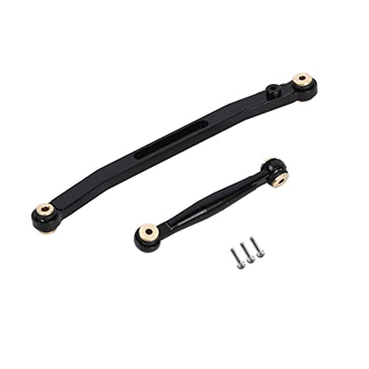 Aluminum Steering Linkage Steering Link for 1/24 Axial SCX24 RC Crawler Car Upgrades (Black) - color: Black