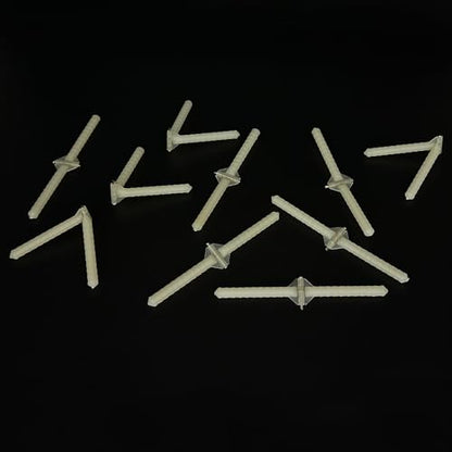 10PCS RC Airplane Plastic Needle Hinge Pin Hinge for RC Plane Helicopter Aircraft DIY Model Plane Fix Wing Parts Foam Model Plane Replacement (4.5x76mm) - style: 4.5x76mm