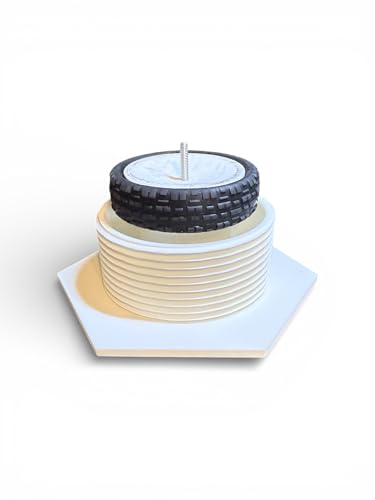 1/10 RC Buggy Tire Gluing Jig for 2WD and 4WD Remote Control Cars, Hobby RC Car Accessory Tool (White) - color: White
