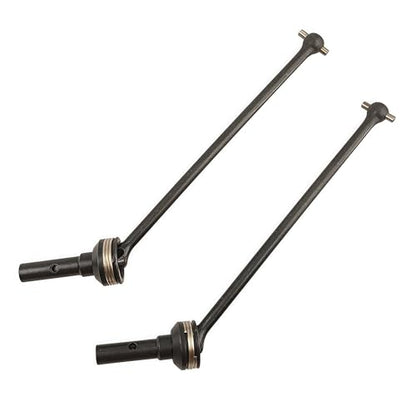 Steel Front Rear CVD Driveshaft Set for 1/8 Sledge 4WD Truck (Black) | Hardened Steel,Universal CVD,95076-4,9550 9554 9557,Monster Truck,Upgrade Parts,High Strength,Wear Resistant