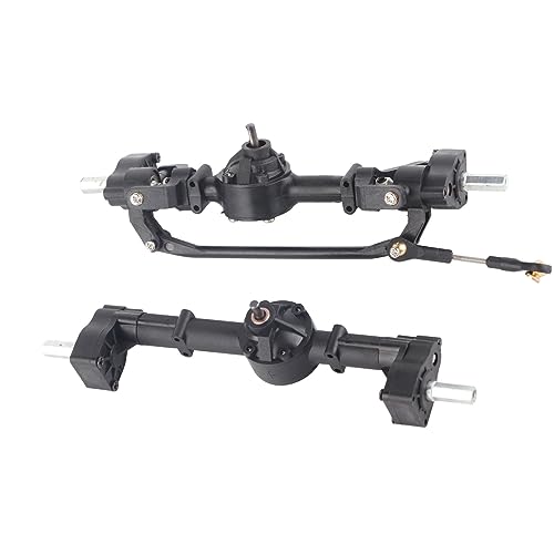 Metal Front Rear Axle, RC Vehicle Front Rear Axles Kit for WPL C14 C24 C34 C44 B14 B24 1/16 RC Car Upgrade Parts