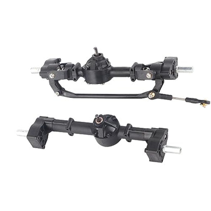 Metal Front Rear Axle, RC Vehicle Front Rear Axles Kit for WPL C14 C24 C34 C44 B14 B24 1/16 RC Car Upgrade Parts