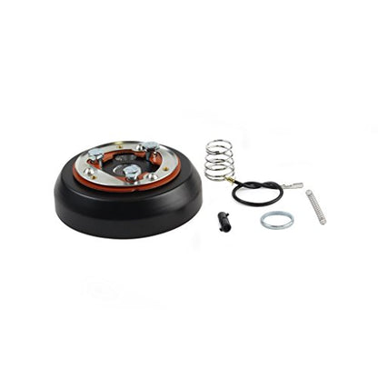 3-Hole Matte Black Hub Adapter Installation Kit For Aftermarket Steering Wheels