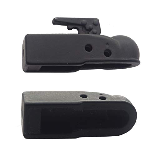 ShareGoo Metal Hitch Trailer Hook Ball Buckle Simulation Link Component Compatible with Traxxas TRX-4 90046 90047 SCX10 1/10 RC Crawler Car,Black