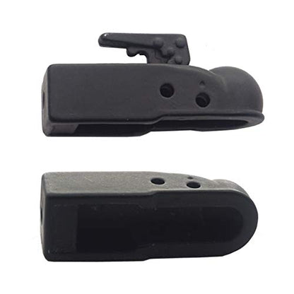 ShareGoo Metal Hitch Trailer Hook Ball Buckle Simulation Link Component Compatible with Traxxas TRX-4 90046 90047 SCX10 1/10 RC Crawler Car,Black