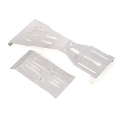 LCX Racing 1/10 RC Crawler Car Stainless Steel Chassis Guard Skid Plate Guard Armor for RC Truck Arrma Fury, Upgrades Parts Accessories