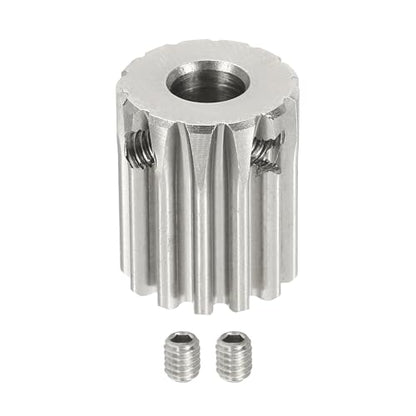 uxcell 1 Mod 13T Spur Gear 6mm Bore, 304 Stainless Steel Pinion Gear, 20°Pressure Angle, for Spur Rack and RC Model Car or Motor DIY - size: 1 Mod 13T, 6mm
