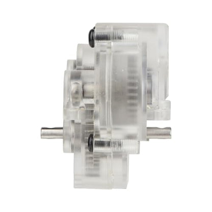 Acrylic Transparent Complete Transmission with 40.3:1 Stainless Steel 40.3:1 Low Range Underdrive Gears Reduction for 1/18 RC Crawler TRX4M Upgrades Parts