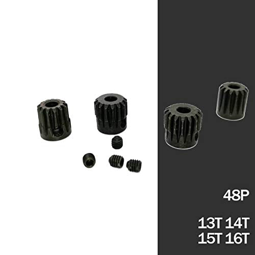 48P Pinion Gear Set 13T 14T 15T 16T 3.175mm 48 Pitch Pinion Gear Set 1/10 RC