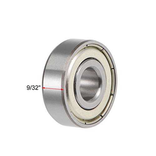 1603ZZ Deep Groove Ball Bearings Z2 5/16 x 7/8 x 9/32 Double Shielded Bearing Steel 10pcs - size: 5/16"x7/8"x9/32"