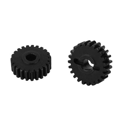 Hard Steel Front and Rear Portal Axle Shaft with Gear for 1/10 RC Crawler Car Axial SCX10 III AXI03006 AXI03007 Wrangler JL AR45 Axle Metal Upgrade Part (Front)