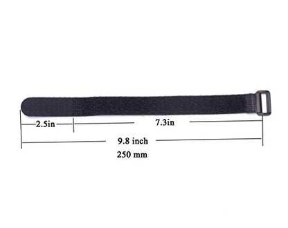 RC Lipo Battery Straps 20mm x 250mm Non-Slip Rubberized Battery Tie Down Straps for RC Drone Boat Car(8Pcs)