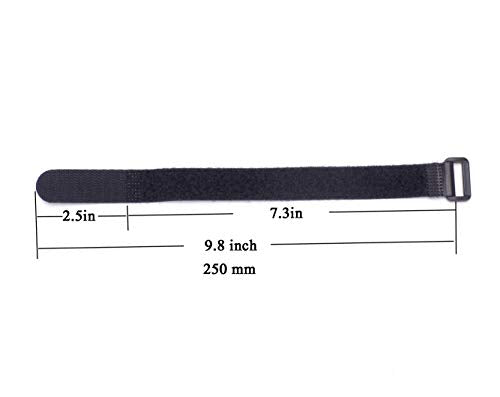 RC Lipo Battery Straps 20mm x 250mm Non-Slip Rubberized Battery Tie Down Straps for RC Drone Boat Car(8Pcs)
