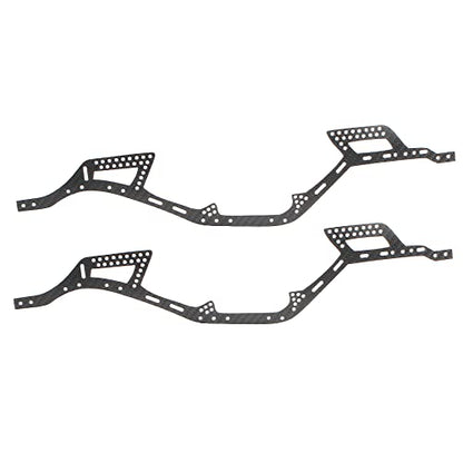 Carbon Fiber LCG Chassis Rails, Gen2 RC Frame Rails for 1/10 RC Rock Crawle, 72g Lightweight Thickened for 1/10 RC Rock Crawler Axial SCX10 I II Upgrade Parts (Only Gen2 Rails) - color: Gen2 Rails