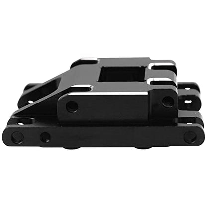 ShareGoo Aluminum Skid Plate Skidplate Transmission Gearbox Mount Compatible with Traxxas TRX4M 1/18 RC Crawler Car Upgrades Parts (Black) - color: Black