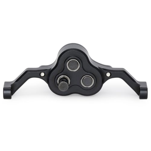 Aluminum Transfer Case Gearbox 70mm Width Underdrive 30% for 1/10 RC Crawler Cheater Rigs LCG Chassis Build DIY Upgrade Parts (Black) - color: Black