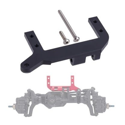 TRX4 Servo Mount, Aluminum TRX4 SOA Mount 4-Link Suspension for 1/10 RC Crawler Car TRX4 Sevro On Axle Mount Upgrades Parts(Black) - color: Black