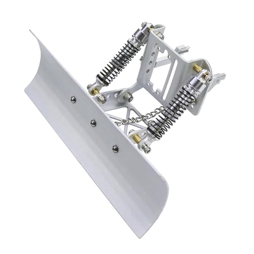 Colaxi 1/18 RC Metal Snow Plow for TRX4M, Aluminum Alloy Front Snow Shovel Upgrade for 1/18 Scale RC Crawler - color: Fit 1/18 Rc Silver