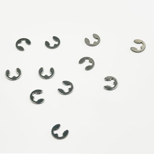 100PCS RC Car Shaft Fastener Clip E-Clips Buckle for RC Car Truck DIY Model Toy Circlip Retaining Ring Washer Parts (M3) - style: M3