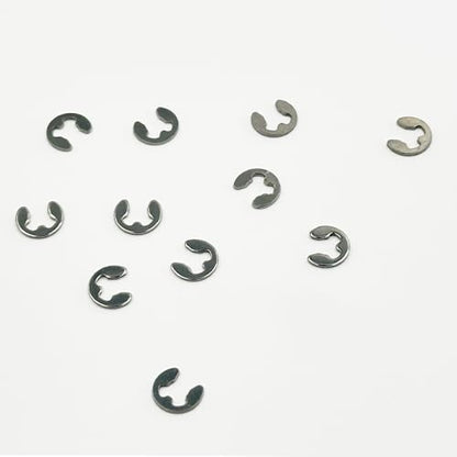100PCS RC Car Shaft Fastener Clip E-Clips Buckle for RC Car Truck DIY Model Toy Circlip Retaining Ring Washer Parts (M3) - style: M3