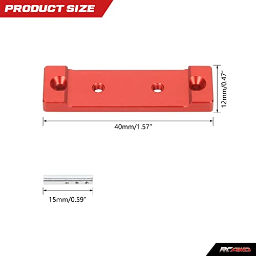 RCAWD Magnets Body Post for 1/24 Axial SCX24 Upgrades Crawlers, Body Mount Aluminum Parts for AXI90081 AXI00001 AXI00002 AXI00005 AXI00006 Red - color: Red